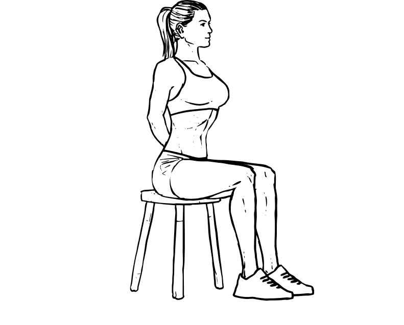 Упражнения 1а. Упражнения без задействия коленей. Упражнения без ничего. Sit up straight. Sitting raises.